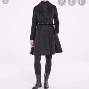 NWT Italian coat Sarah Pacini virgin wool cashmere